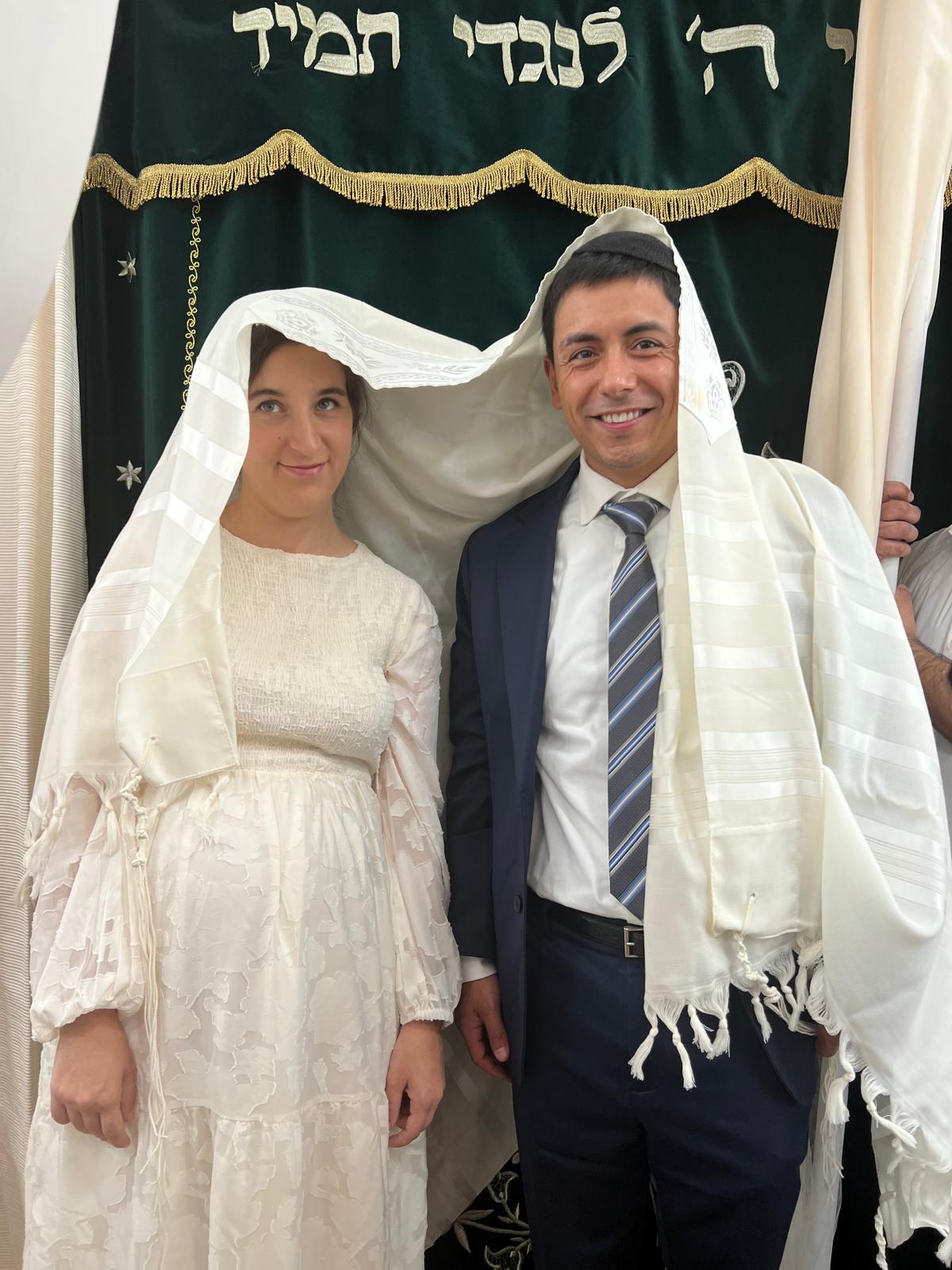 Sheva Brachot under the tallit