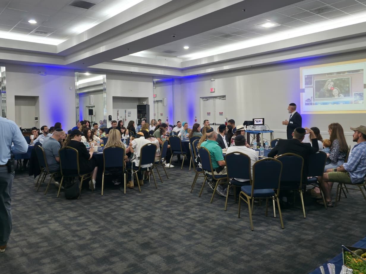 A Shabbat table set for the Sephardic community